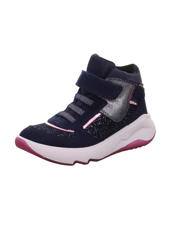 Zdjęcie produktu superfit Skórzane sneakersy "Melody" w kolorze granatowym rozmiar: 28