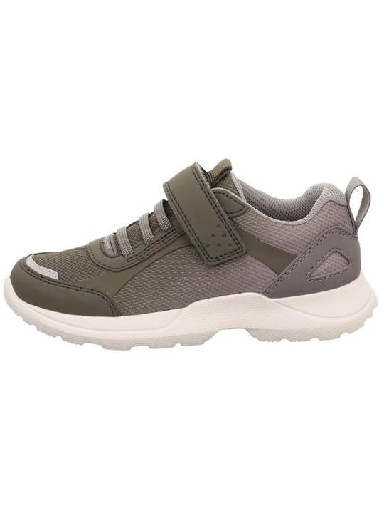 Zdjęcie produktu superfit Skórzane sneakersy "Rush" w kolorze szaro-oliwkowym rozmiar: 28