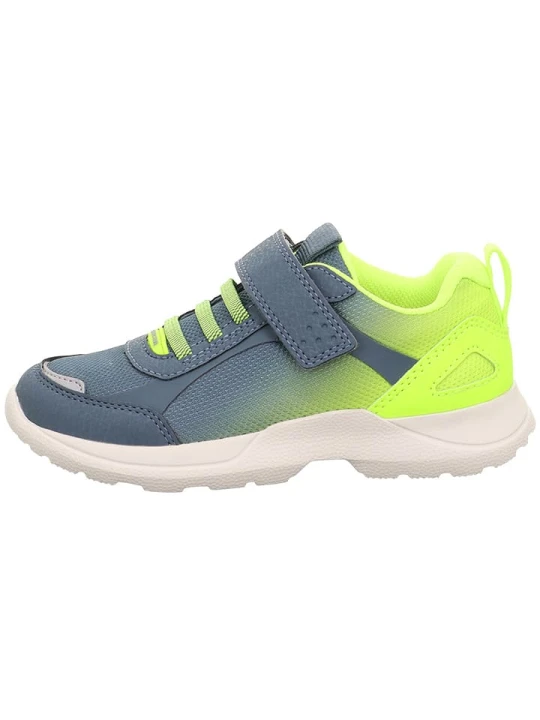Zdjęcie produktu superfit Skórzane sneakersy "Rush" w kolorze zielono-niebieskim rozmiar: 35