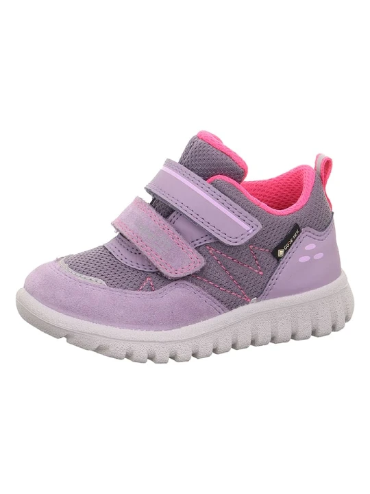 Zdjęcie produktu superfit Skórzane sneakersy "Sport 7" w kolorze fioletowym rozmiar: 30