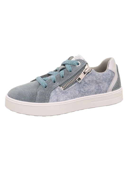 Zdjęcie produktu superfit Skórzane sneakersy "Stella" w kolorze błękitnym rozmiar: 29