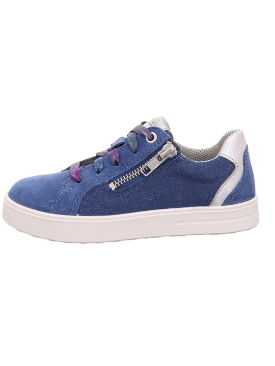Zdjęcie produktu superfit Skórzane sneakersy "Stella" w kolorze niebieskim rozmiar: 29