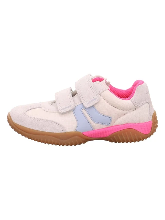 Zdjęcie produktu superfit Skórzane sneakersy "Storm" w kolorze kremowo-jasnoróżowym rozmiar: 38