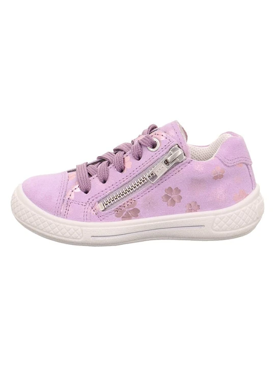 Zdjęcie produktu superfit Skórzane sneakersy "Tensy" w kolorze fioletowym rozmiar: 34