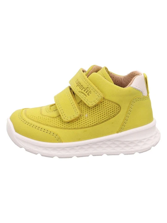 Zdjęcie produktu superfit Skórzane sneakersy w kolorze żółtym rozmiar: 29