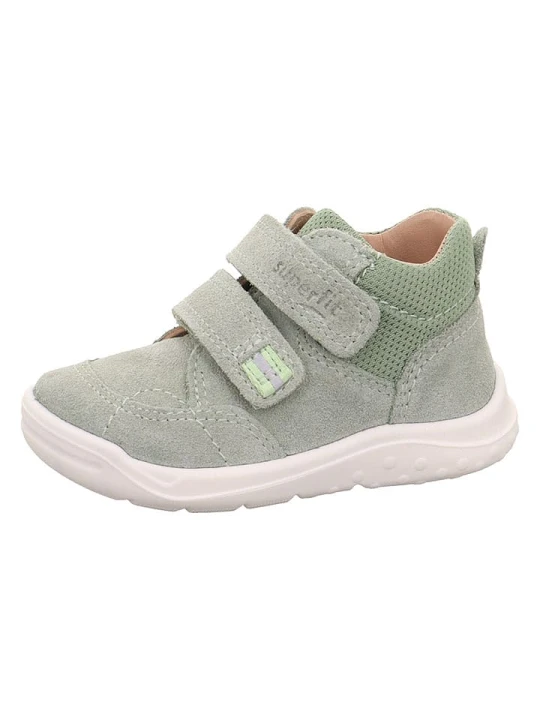 Zdjęcie produktu superfit Skórzane sneakersy "Whaley" w kolorze zielonym rozmiar: 24