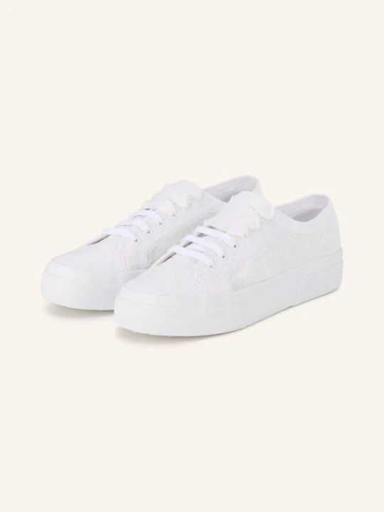 Zdjęcie produktu Superga Trampki 2740 Flower Sangallo weiss BIAŁY