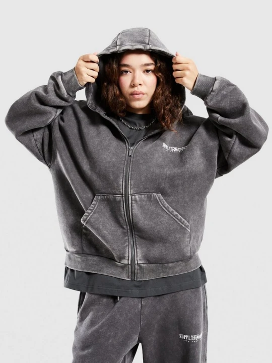Zdjęcie produktu Supply&demand Bluza Rozpinana Z Kapturem Scorp Supply & Demand szary