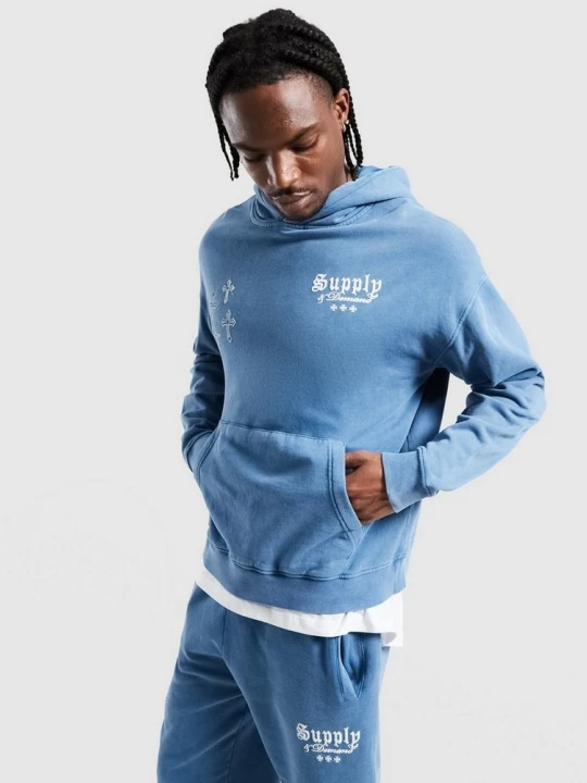 Zdjęcie produktu Supply&demand Bluza Z Kapturem Crosses Supply & Demand niebieski