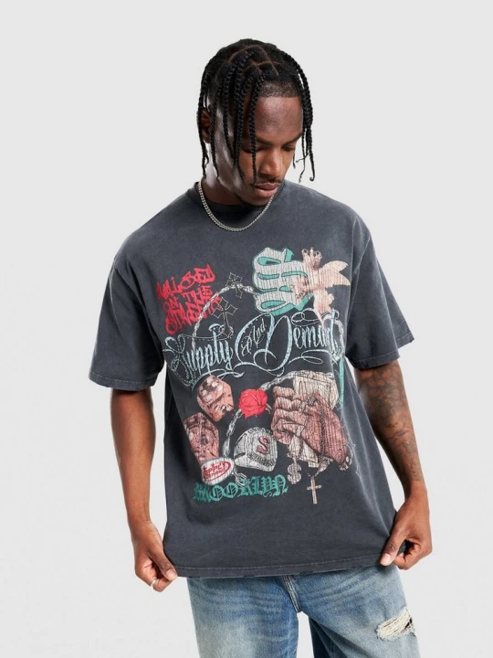 Zdjęcie produktu Supply&demand T-Shirt Motley Supply & Demand czarny