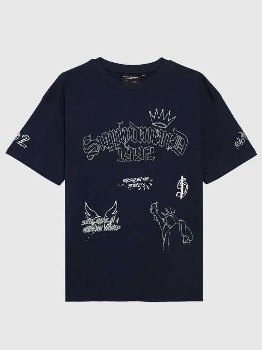 Zdjęcie produktu Supply & Demand T Shirt Scratch niebieski