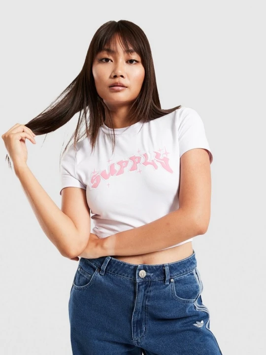 Zdjęcie produktu Supply&demand T-Shirt Slim Sutton Supply & Demand biały