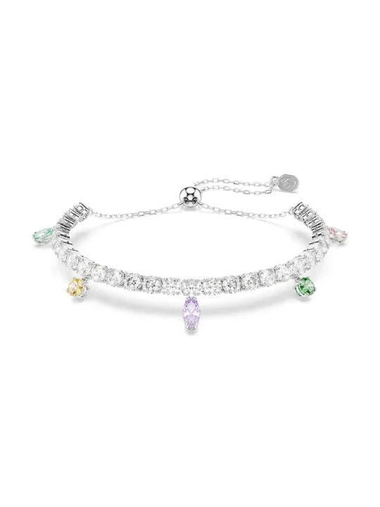 Zdjęcie produktu Swarovski bransoletka damska metalowa z kryształem Swarovskiego Ariana Grande x Swarovski srebrny