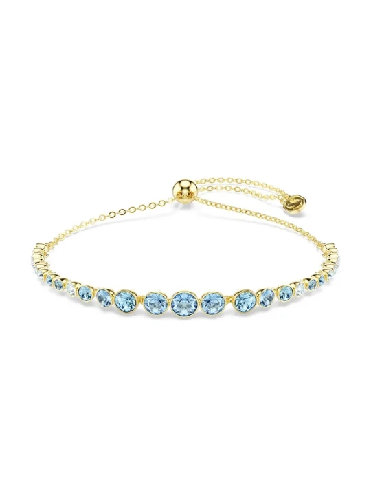 Zdjęcie produktu Swarovski bransoletka damska pozłacana IMBER niebieski