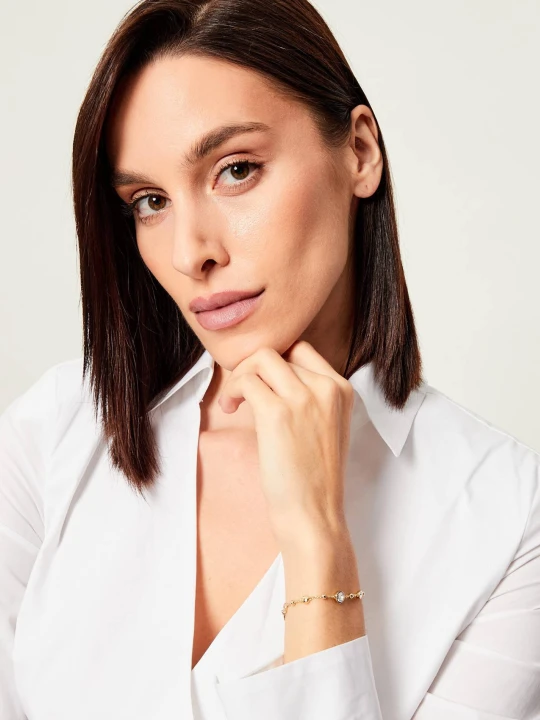Zdjęcie produktu Swarovski Bransoletka IMBER złoty