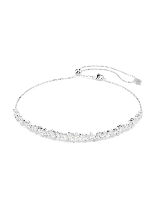 Zdjęcie produktu Swarovski choker damski metalowy z cyrkonią MESMERA srebrny
