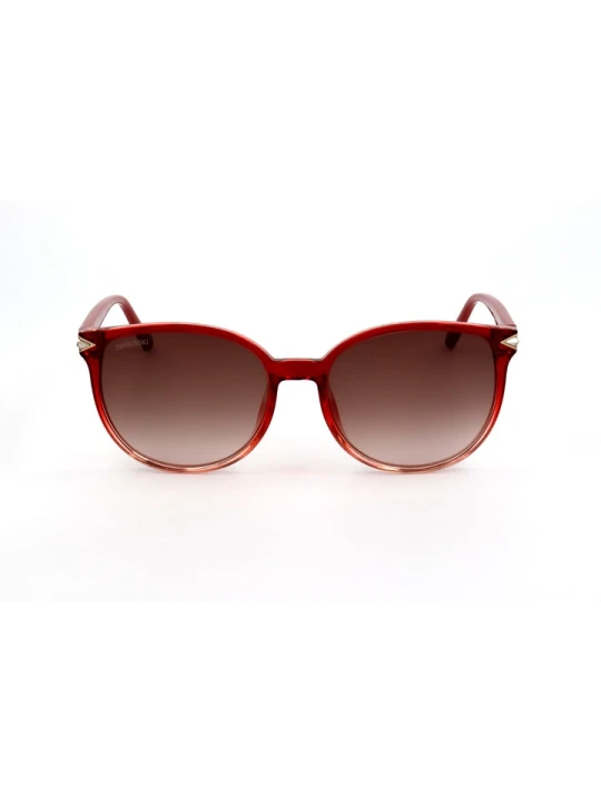 Zdjęcie produktu Swarovski Damskie okulary przeciwsłoneczne w kolorze brązowo-czerwonym rozmiar: 55
