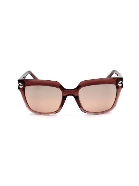 Zdjęcie produktu Swarovski Damskie okulary przeciwsłoneczne w kolorze brązowo-jasnoróżowym rozmiar: 51