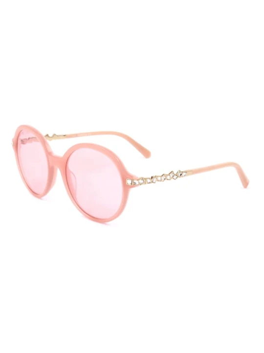 Zdjęcie produktu Swarovski Damskie okulary przeciwsłoneczne w kolorze jasnoróżowym rozmiar: 53