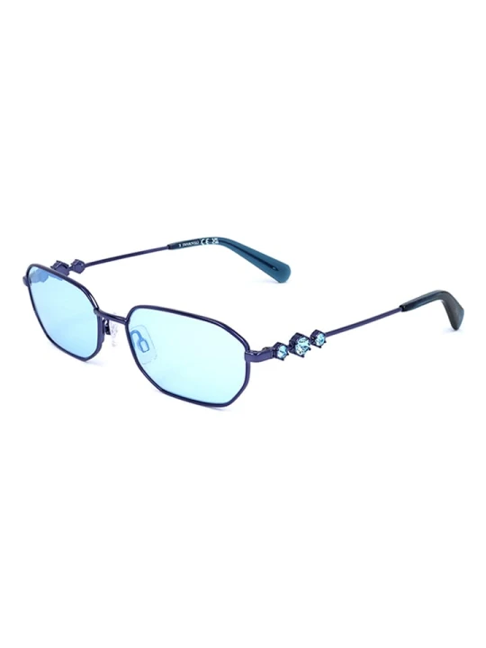 Zdjęcie produktu Swarovski Damskie okulary przeciwsłoneczne w kolorze niebieskim rozmiar: 57