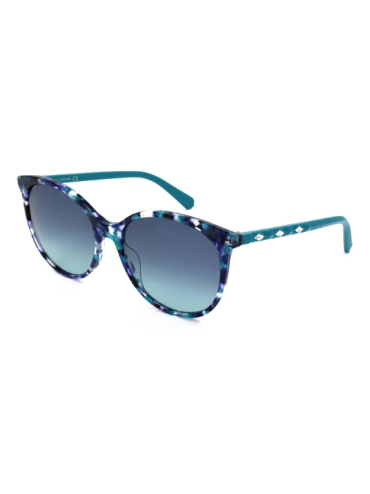 Zdjęcie produktu Swarovski Damskie okulary przeciwsłoneczne w kolorze niebiesko-turkusowym rozmiar: 56