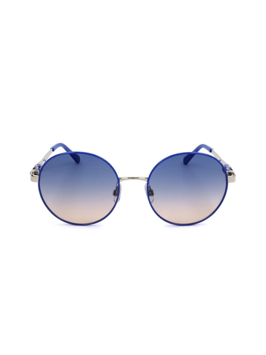 Zdjęcie produktu Swarovski Damskie okulary przeciwsłoneczne w kolorze srebrno-niebieskim rozmiar: 55