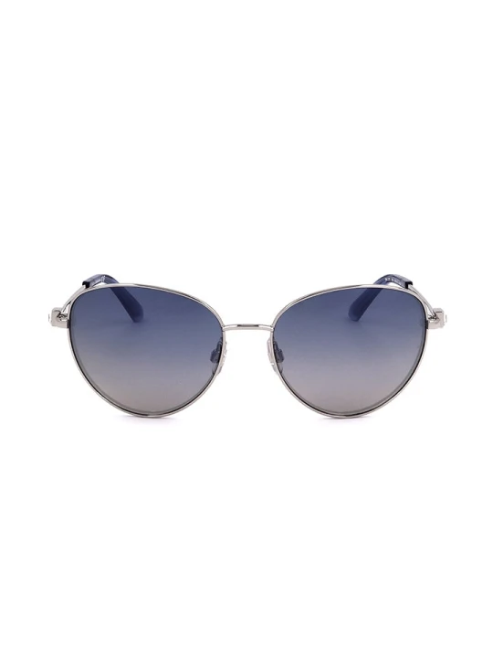 Zdjęcie produktu Swarovski Damskie okulary przeciwsłoneczne w kolorze srebrno-niebieskim rozmiar: 57