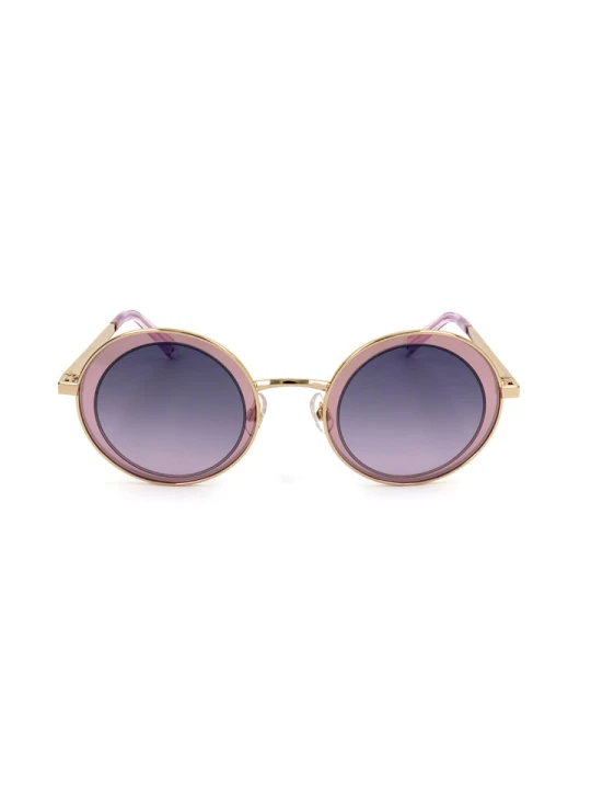 Zdjęcie produktu Swarovski Damskie okulary przeciwsłoneczne w kolorze złoto-fioletowo-jasnoróżowym rozmiar: 57