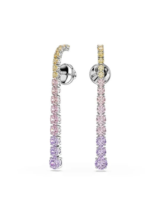 Zdjęcie produktu Swarovski kolczyki damskie z cyrkonią MATRIX różowy