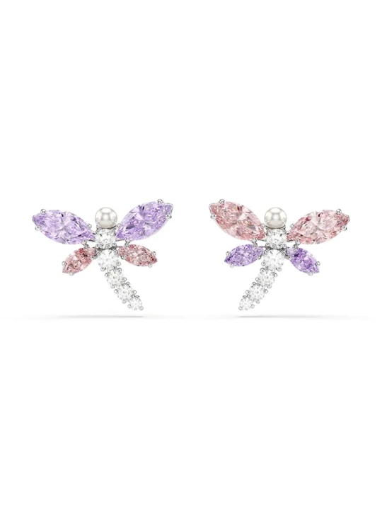 Zdjęcie produktu Swarovski kolczyki damskie metalowe z cyrkonią Ariana Grande x Swarovski różowy