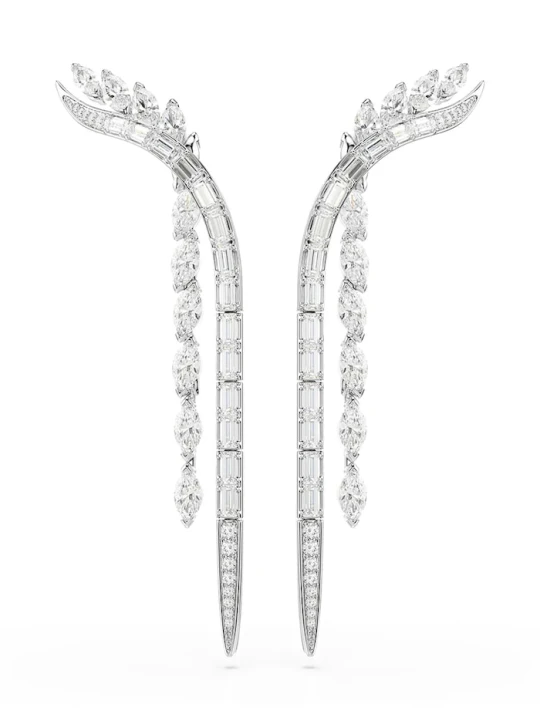 Zdjęcie produktu Swarovski kolczyki damskie metalowe z cyrkonią MESMERA srebrny