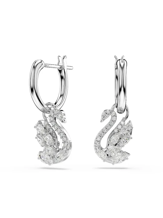Zdjęcie produktu Swarovski kolczyki damskie metalowe z cyrkonią srebrny