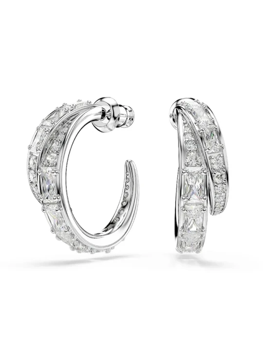 Zdjęcie produktu Swarovski kolczyki damskie metalowe z cyrkonią VIENNA srebrny