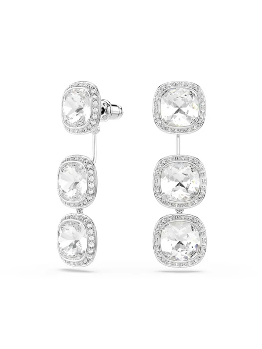 Zdjęcie produktu Swarovski kolczyki damskie metalowe z kryształem UNA srebrny