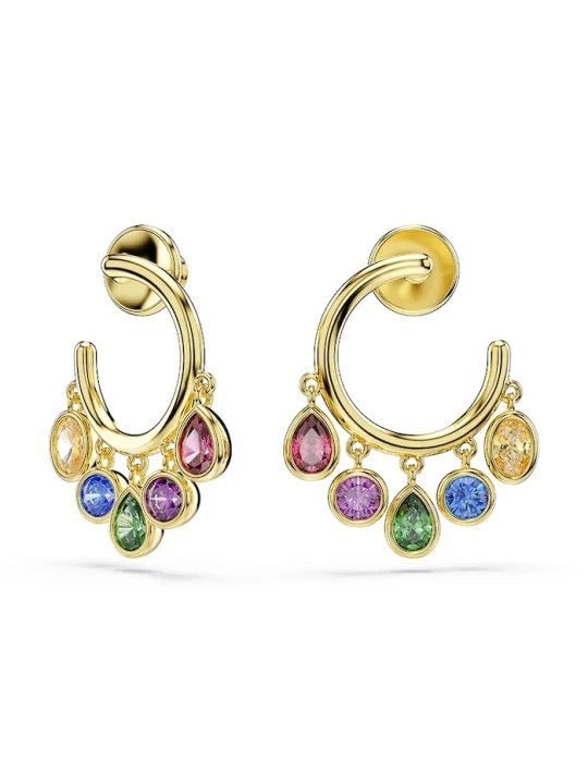 Zdjęcie produktu Swarovski kolczyki damskie pozłacane z cyrkonią IMBER złoty
