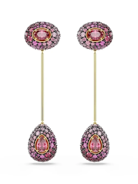Zdjęcie produktu Swarovski kolczyki damskie pozłacane z cyrkonią SUBLIMA różowy