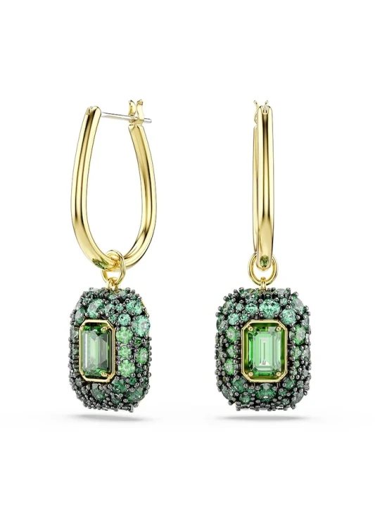 Zdjęcie produktu Swarovski kolczyki damskie pozłacane z cyrkonią SUBLIMA zielony