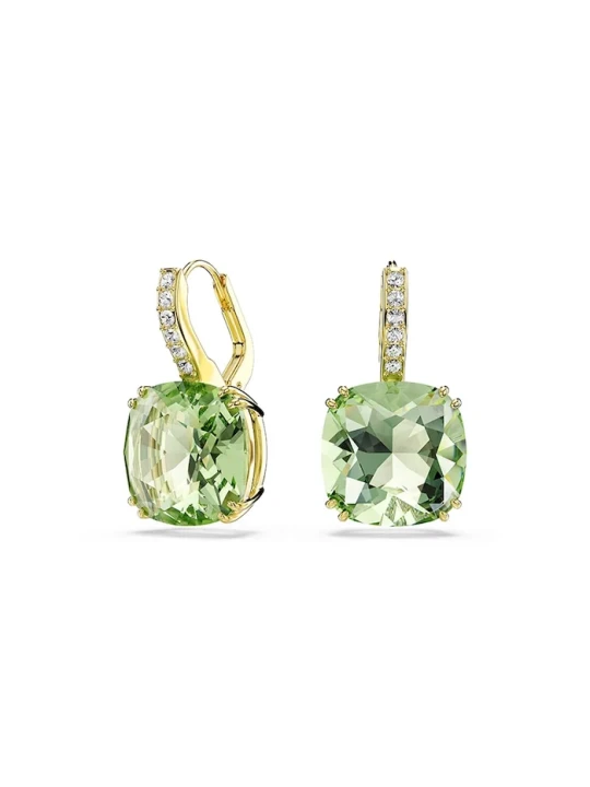 Zdjęcie produktu Swarovski kolczyki damskie pozłacane z kryształem Swarovski MILLENIA zielony