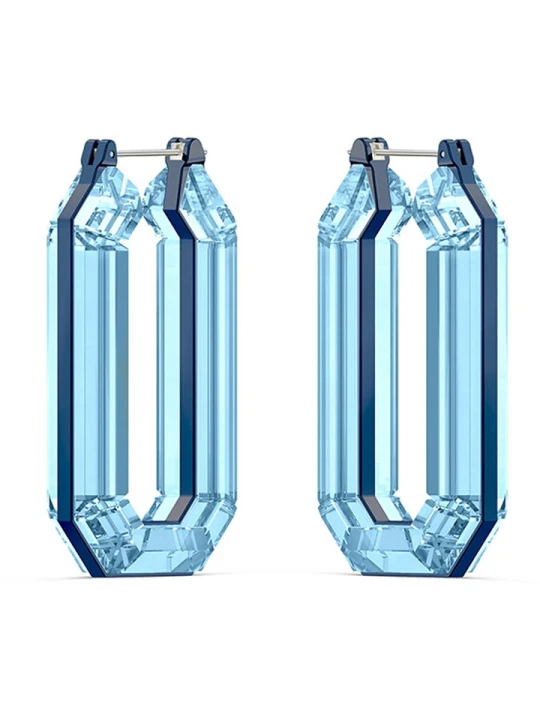 Zdjęcie produktu Swarovski Kolczyki-kreole z kryształami rozmiar: onesize niebieski