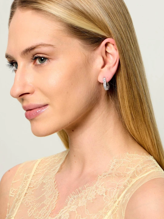 Zdjęcie produktu Swarovski Kolczyki MATRIX:PE HOOP srebrny