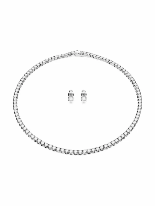 Zdjęcie produktu Swarovski naszyjnik i kolczyki 5647730 RE MATRIX srebrny