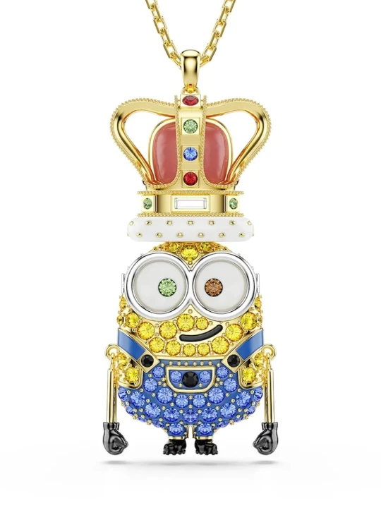 Zdjęcie produktu Swarovski naszyjnik z zawieszką damski pozłacany kryształ Swarovski MINIONS złoty