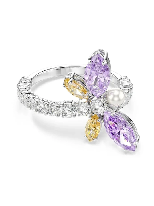 Zdjęcie produktu Swarovski pierścionek damski metalowy z kryształem Ariana Grande x Swarovski srebrny