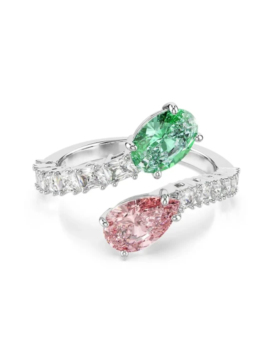 Zdjęcie produktu Swarovski pierścionek damski metalowy z kryształem srebrny