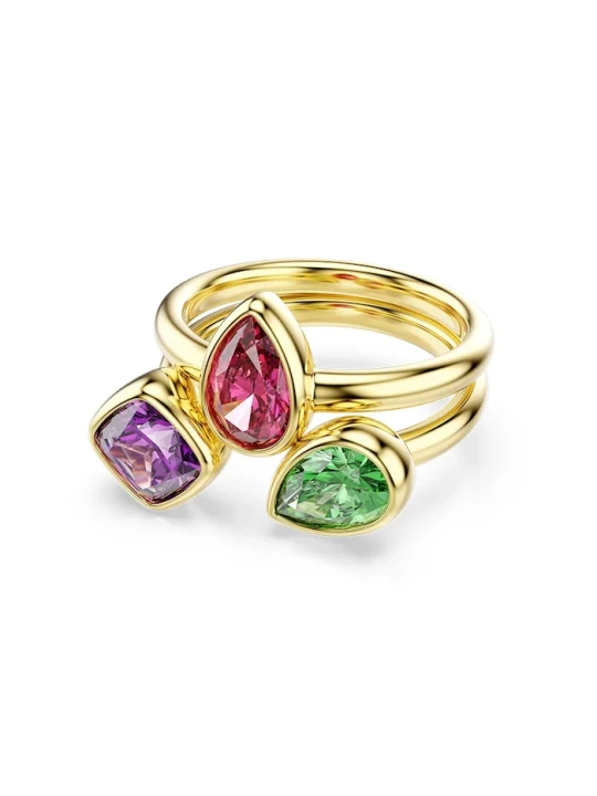Zdjęcie produktu Swarovski pierścionek damski pozłacany z cyrkonią IMBER złoty
