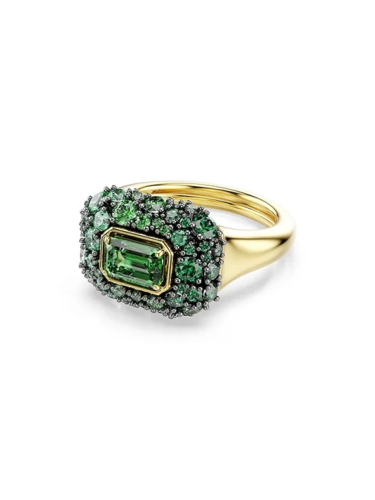 Zdjęcie produktu Swarovski pierścionek damski pozłacany z cyrkonią SUBLIMA zielony