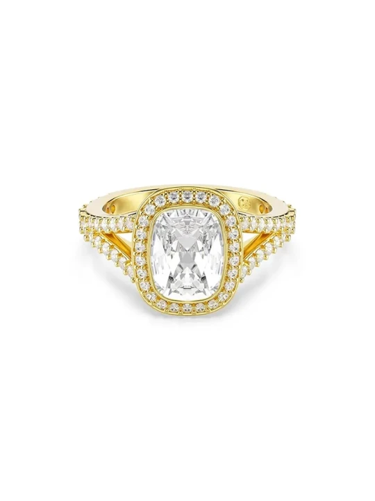 Zdjęcie produktu Swarovski pierścionek damski pozłacany z cyrkonią UNA złoty