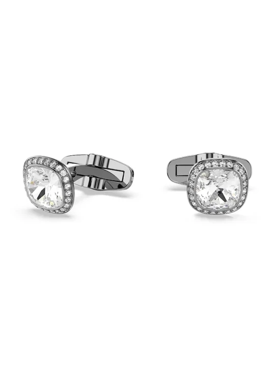 Zdjęcie produktu Swarovski spinki do mankietów męskie metalowe z kryształem Swarovski UNA srebrny