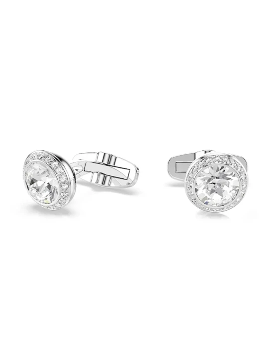 Zdjęcie produktu Swarovski spinki do mankietów męskie metalowe z kryształem Swarovski UNA srebrny