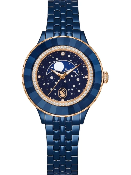 Zdjęcie produktu Swarovski zegarek damski OCTEA granatowy